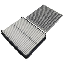 26300-35503 Engine & Cabin Air Filter & 2 Pack Oil Filters Fit for Hyundai
