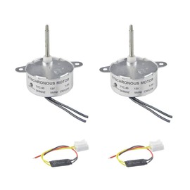 CHANCS TYC-40 Small Synchronous Motor DC 12V 5RPM Shaft 35mm CW/CCW Electric Motor for Decorative Coloured Lights, Pack of 2