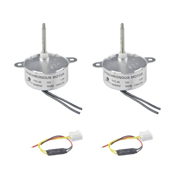 CHANCS TYC-40 Small Synchronous Motor DC 12V 5RPM Shaft 35mm