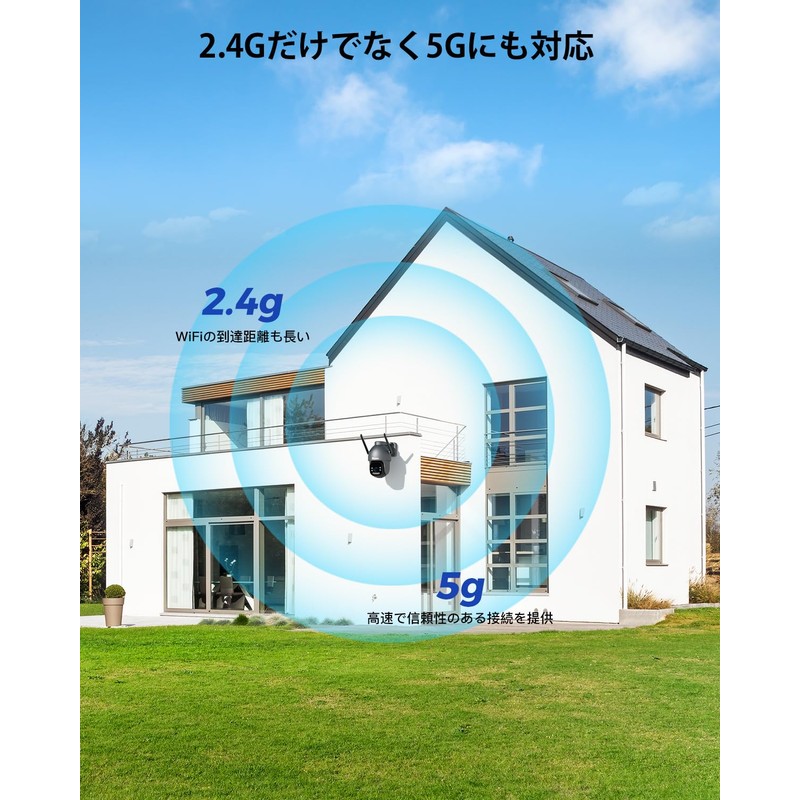 Ctronics 4k Security Camera, Outdoor, 5 GHz Wi-Fi, People/Pet/Vehicle Detection,
