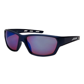 Edge I-Wear Wrap Style Sport Sunglasses Men Women Mirrored Lens 570116MT-REV-4(MBU.buwhtrev)
