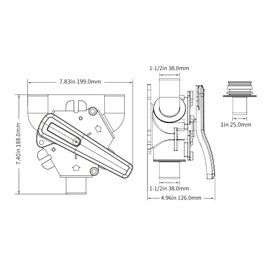 Seaflo Marine Waste Tank Y-Valve SFYV-01