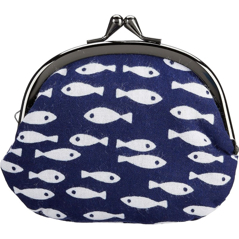 Maruzen Wallet, Coin Case, Bleaching, 3.3 Size, Small Fish 0