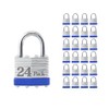 ZonRo Locks Laminated Steel Keyed Padlocks,Keyed Alike Locks, 1-9/16 inch
