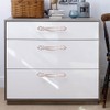 Aigeou 6 Pack Ivory White Cabinet Handle Pulls 2-12 (64mm)