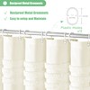 Dynamene Extra Long Shower Curtains, 84 Inches Long Textured Tufted