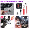 Swpeet 6Pcs Steel Bicycle Repair Tool Kit, Portable Emergency Accessories,