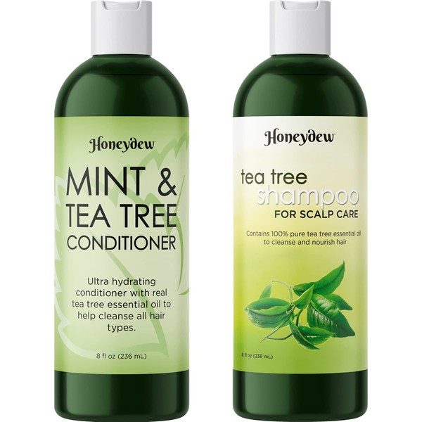 Cleansing Swimmers Shampoo and Conditioner Set - Sulfate Free Clarifying Chlorine Shampoo and Conditioner for Swimmers for Minerals Chlorine and Saltwater - Tea Tree Chelating Shampoo for Hard Water