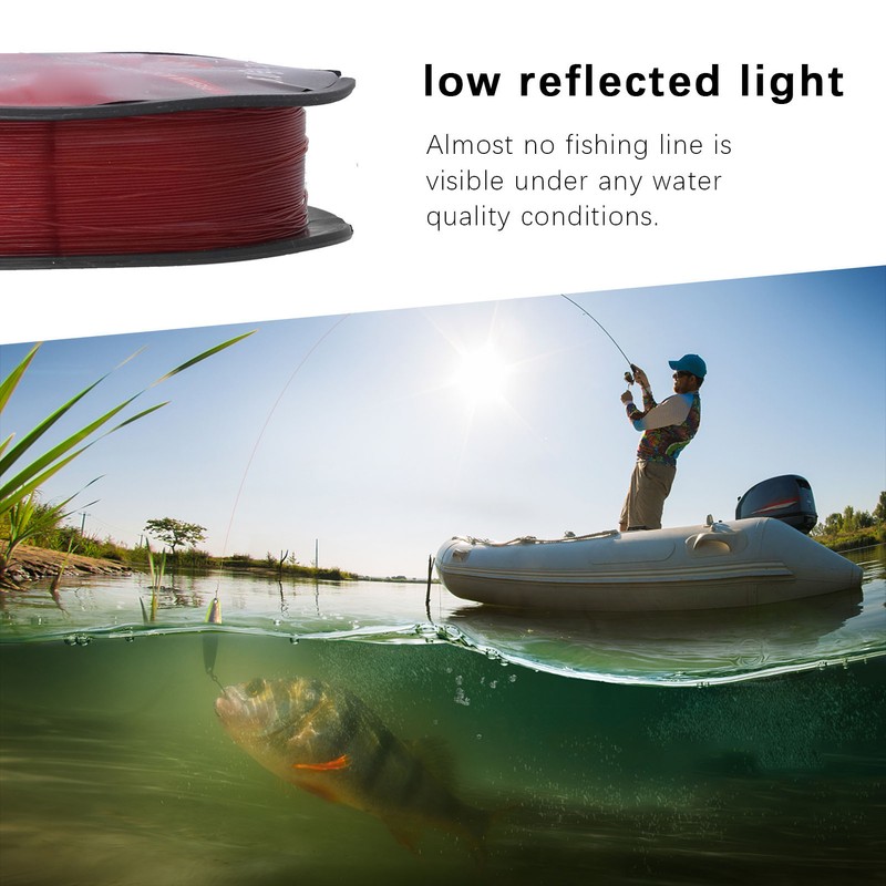 5Pcs 100M Nylon Lure Bait Fishing Line Wearproof Strong Toughness