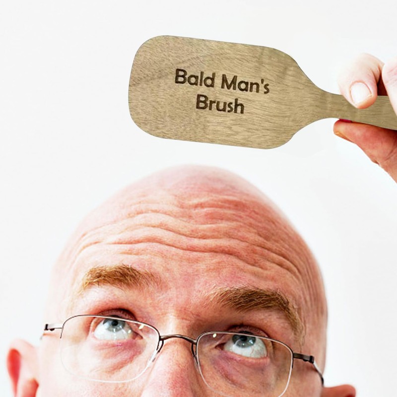 1Pc Bald Comb And 1Pc Bald Brush, Interesting Combs, Creative