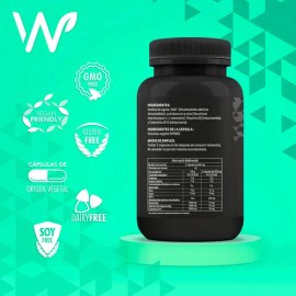 Nad+ Resveratrol Coq10 B3 Arándano | Mejora Memoria, Energía y Envejecimiento Celular | Suplemento Antioxidante | 120 Cápsulas