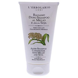 LErbolario L'erbolario after-shampoo conditioner - with millet and soya - enriched with mineral oligoelements to detangle, renew and restore hair - dermatologically tested, cruelty free - 5.07 oz