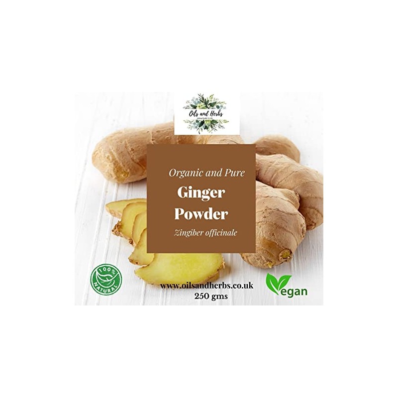 Clean Organic Ginger Powder - Zingiber officinale -100% Pure and
