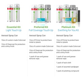 TouchUpDirect DUC002 Anniversary Red Compatible With Ducati Exact Match Touch Up Paint Aerosol - Platinum Kit