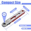 FyMosem 2Pcs Mini Ratchet Screwdriver Wrench Set Elbow Head &