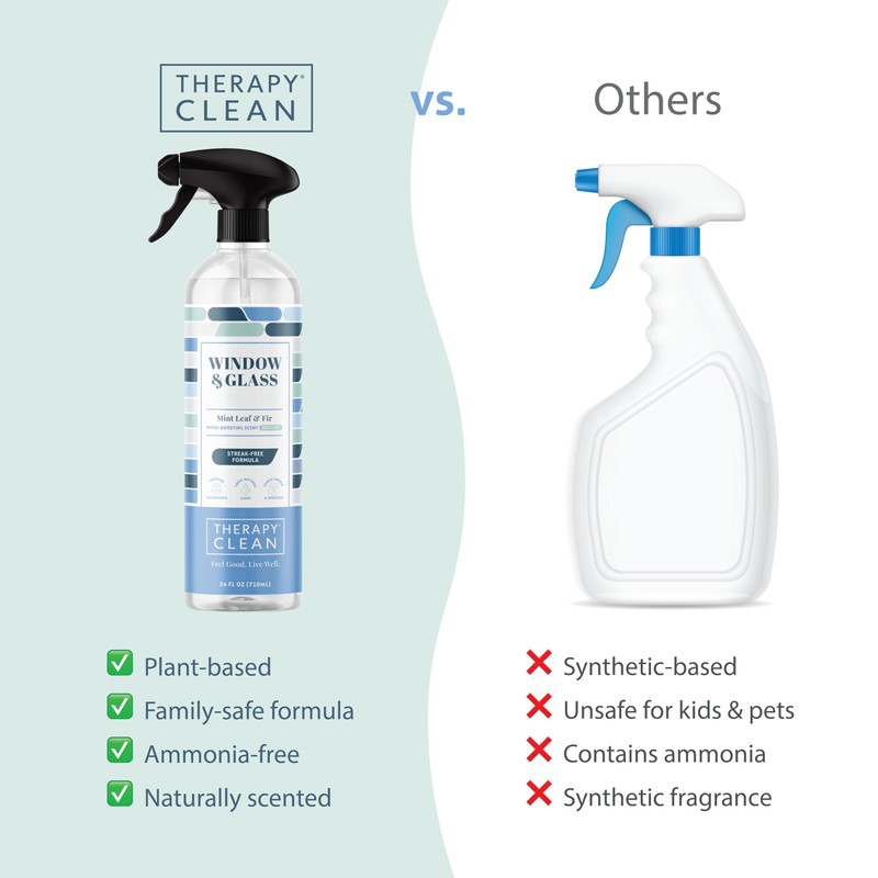 Therapy Clean Window & Glass Cleaner 24 oz. (3-Pack) –
