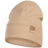 Smarilla Boy's Children's Ribbed Beanie Hat, beige
