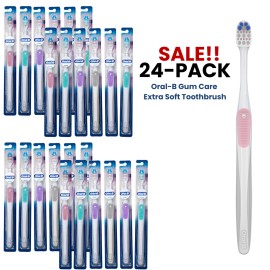 Oral-B 24-PACK Oral-B Gum Care Compact Manual Toothbrush 21 Extra Soft Bristles