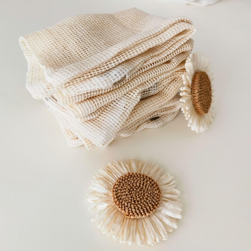 Ecoliko Cotton Laundry Net for Washing Machine, Laundry Bag Set