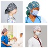 6 x Women's Surgical Caps with Satin Lining, Adjustable Fabric