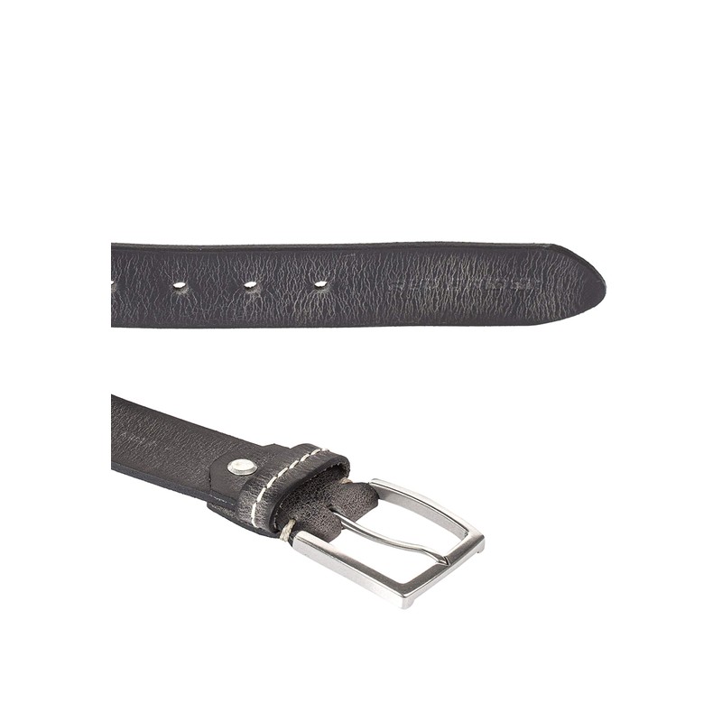 Men's Genuine Leather Belt Used Look Vintage, gray