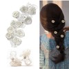 Set of 3 rose hair clips, bridal hair jewellery, ornaments,