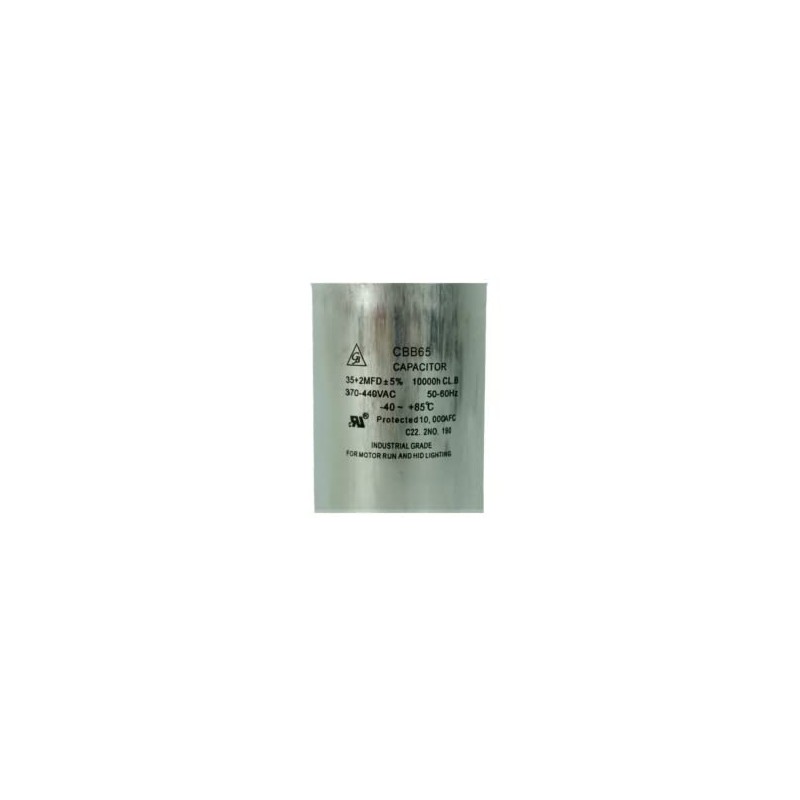 Capacitor Para Minisplit De Trabajo, 35 + 2 Mfd, 370-440vac