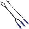40" Fire Log Tongs Firewood Grabber and Fire Poker Set,Large