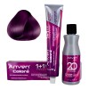 Tinte Anven 6.77 Rubio Obs Violeta Electrico+peroxido 20vol 6.77 Rubio