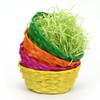 Epokus 4 Colourful Easter Baskets with Green Grass, Easter Baskets