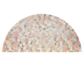 Autotech Park Precut Arched Window Film, Stone Design, Self Static Adhesive Cling, 39 inch Diameter