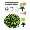 EBANKU 400 Stück Bewässerung Tropfer, 1/4 Inch Bewässerungs Sprinkler Einstellbar,
