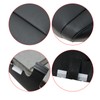 NLQR Passenger Bottom Perforated Microfiber Leather Seat Cover Black Compatible