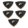 5PCS Wool Polishing Pad with Alloy Steel Base Triangular Felt