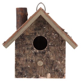 Hanging Bird House, Wooden Birdhouse 7.1 x 6.7 x 5.1 in Bird Nests Breeding Box Bird Resting Place Pet Supplies Accessories