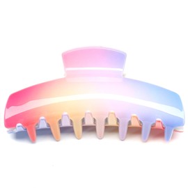 QinGoo Large Hair Clip Beautiful Women's Hair Clip Hair Accessories Headdress Elegant Hair Accessory 1 Piece (12 cm x 4 cm, Rainbow)