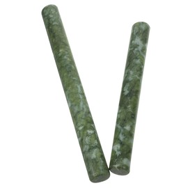 HOLIDYOYO Jade Rolling Pin Rolling Pin Stone for Dough Non-Stick Rolling Pin for Dumpling and Dough Wrapper Ergonomic Rolling Stick for Kitchen Baking Easy to Clean 10.24 Inches