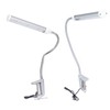 Gooseneck LED Work Light Silver C Clamp LED 21W Dimmable