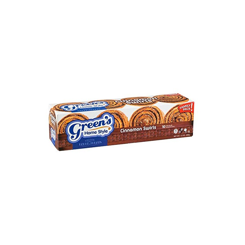 Green's Kosher Individually Wrapped Cinnamon Swirls - Package of 10