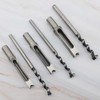 Rowiz 3pcs Woodworking Square Hole Drill Bits Mortising Chisel Set,