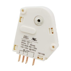 MCAMPAS 6 Hour 21 Minutes Refrigerator Defrost Timer for Whirlpool /KitchenAid /Frigidaire, Kenmore, Crosley, Kelvinator, Westinghouse, Tappan, Gibsone ect Refrigerators and Freezers