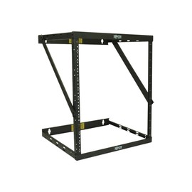 Tripp Lite 12U Wall Mount 2-Post Open Frame Rack, Heavy Duty Network Equipment Rack, Switch Depth, 18" Deep (SRWO12UHD),Black