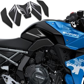 Motorcycle Traction Pads & Tank Pads for Suzuki GSX-8S (2023~) GSX-8R (2024~) 8BL-EM1AA (Titanium Color, Left Middle Right Bottom 5 Pcs)