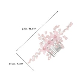 FRCOLOR 2pcs Elegant Crystal Wedding Accessories for Brides All Day Wear Bridal Jewelry Headpiece for Parties and Celebrations