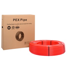 EFIELD 1/2-inch Pex-b Pipe 500 Ft Length Red Color with Oxygen Barrier(EVOH), NSF Certified for Potable Water and Heating Applications