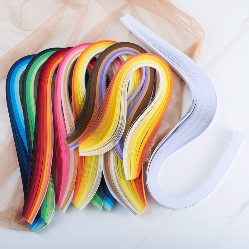 Craftdady 1200 Strips Quilling Paper Strips 530 x 5 mm
