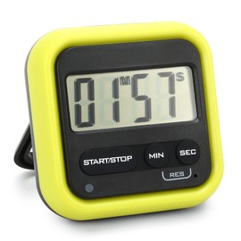 LAPOOH Kitchen Timer Digital Stopwatch with Loud Alarm Large LCD Count up or Countdown Timer for Cooking Shower Bathroom Kids Classroom