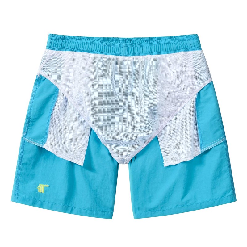 YSENTO Swimwear, Men's Surf Pants, Plain, Amphibious, Ocean Pants, Half