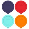 Sophico 2 Cup Round Silicone Storage Cover Lids Replacement for