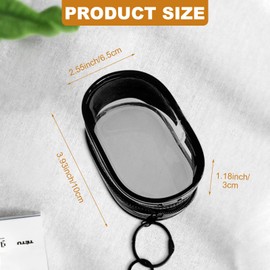 Data Cable Organizer, Transparent Cable Storage Bag with Locking Hook, Portable Headphone Storage Box, Multifunctional Storage Bag, for Data Cables, Data Heads, Lipsticks, Earrings, Coins, Headphone